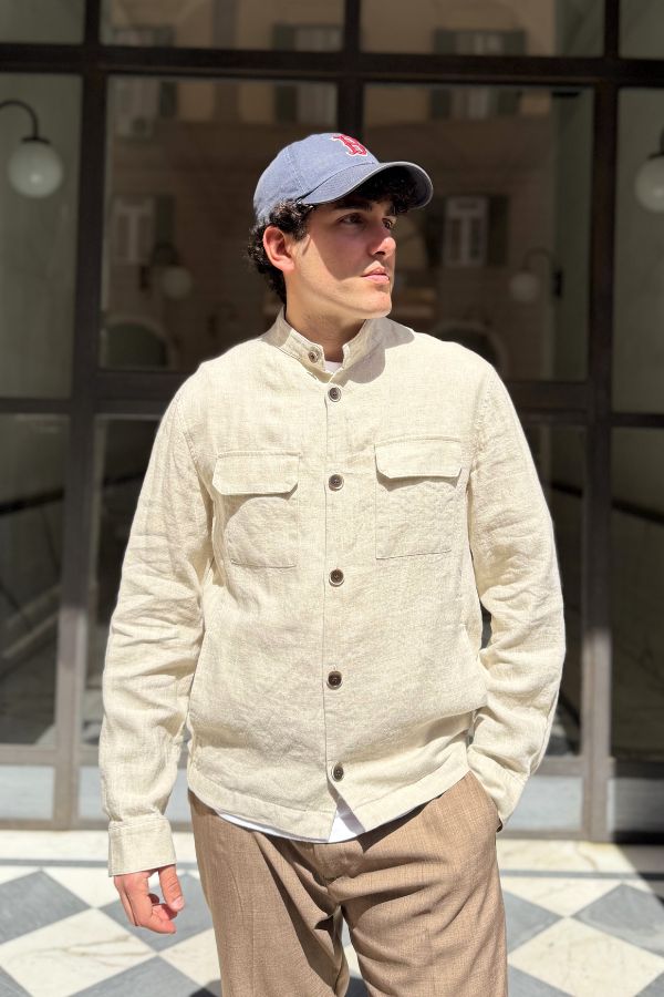 Seinse - Giubbino in Lino Beige
