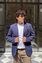 Four Brothers - Blazer Monopetto Blu