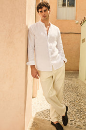 Four Brothers - Camicia Koreana Bianca