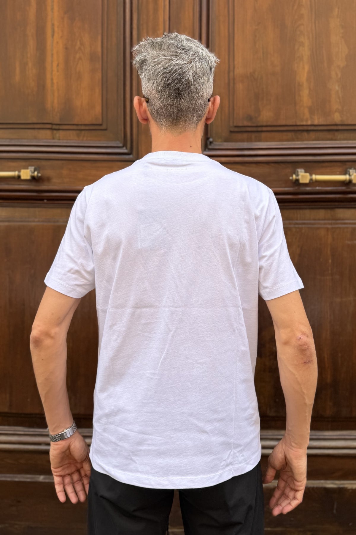 Seinse - T-shirt Ricamo con Taschino Bianco
