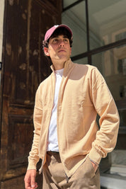 Four Brothers - Cardigan con zip Beige