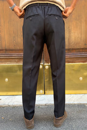 Pantalone Capri Fit Nero - vista posteriore