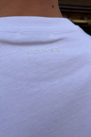 Seinse - T-shirt Ricamo con Taschino Bianco
