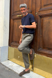 Pantalone Lino Moro - vista laterale