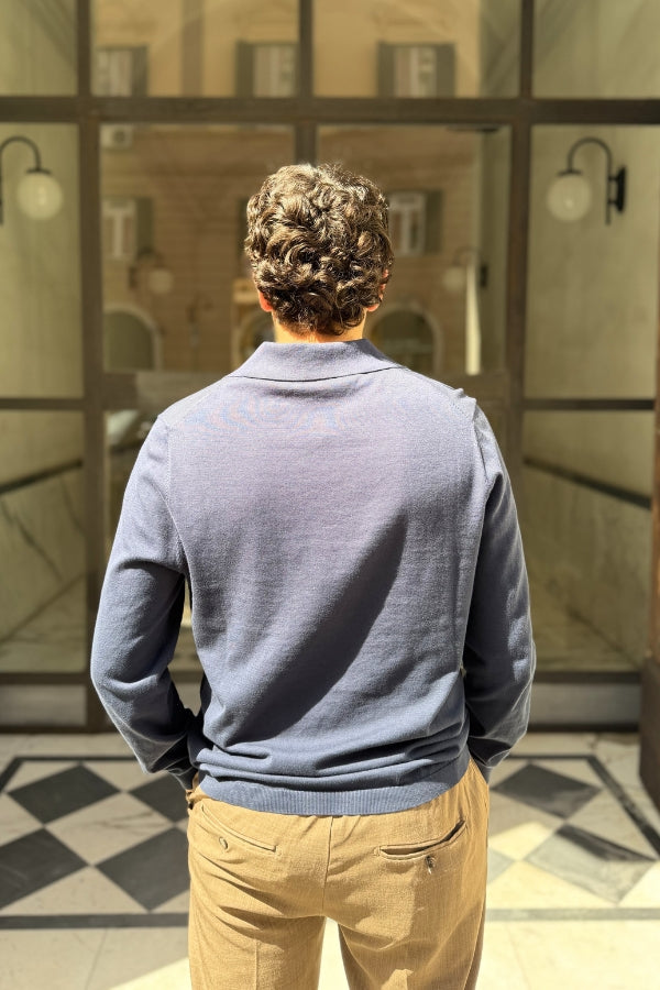 Four Brothers - Polo Manica Lunga Blu