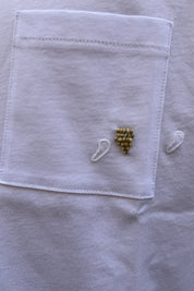 Seinse - T-shirt Ricamo con Taschino Bianco