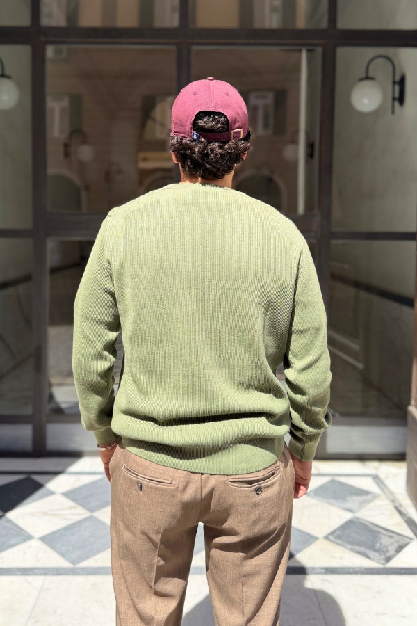 Four Brothers - Maglione a Costa Inglese Verde