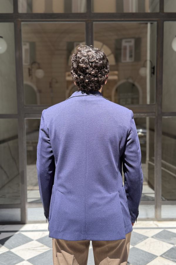 Four Brothers - Blazer Monopetto Blu