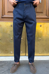 Four Brothers- Pantalone Capri Fit Blu