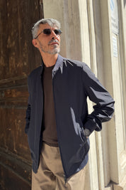 Four Brothers – Bomber Impermeabile Blu