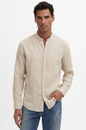 Four Brothers - Camicia Koreana Beige