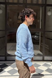 Four Brothers - Maglione a Costa Inglese Celeste