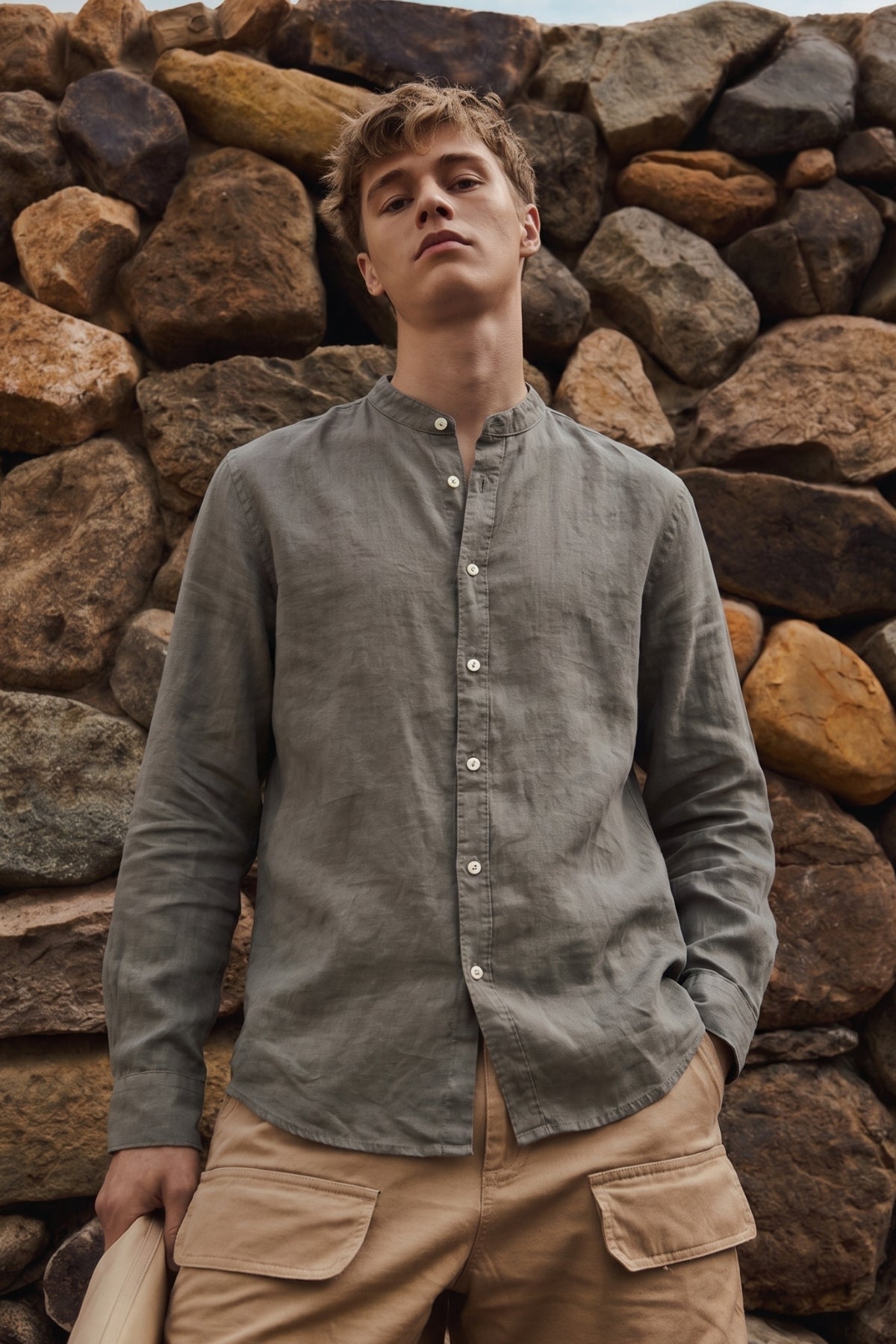 Four Brothers - Camicia Koreana Verde Militare