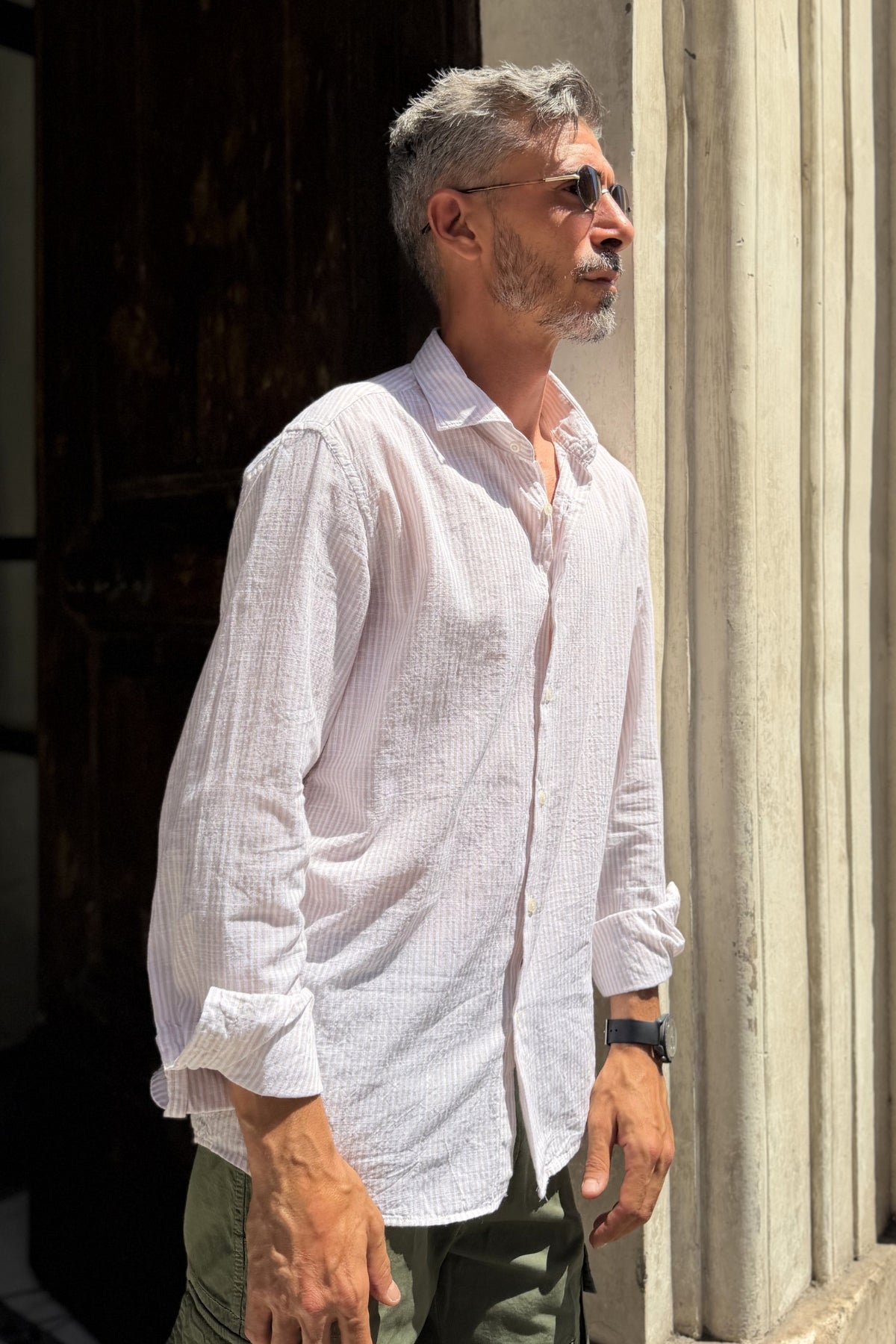 Four Brothers - Camicia Riga Fina Francese