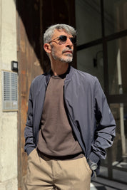 Four Brothers – Bomber Impermeabile Blu