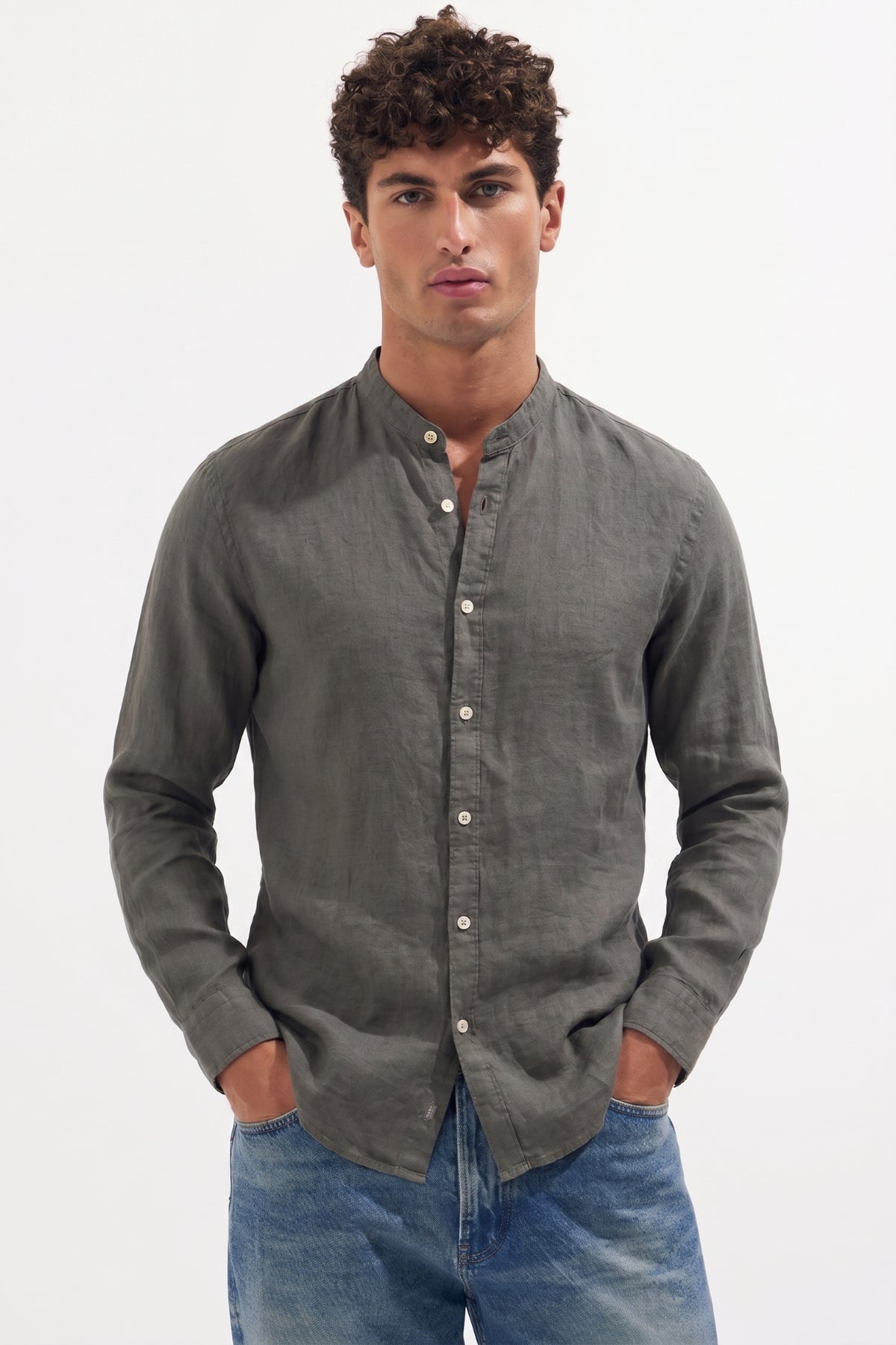 Four Brothers - Camicia Koreana Verde Militare