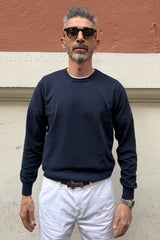 Four Brothers - Maglione Girocollo Blu Navy