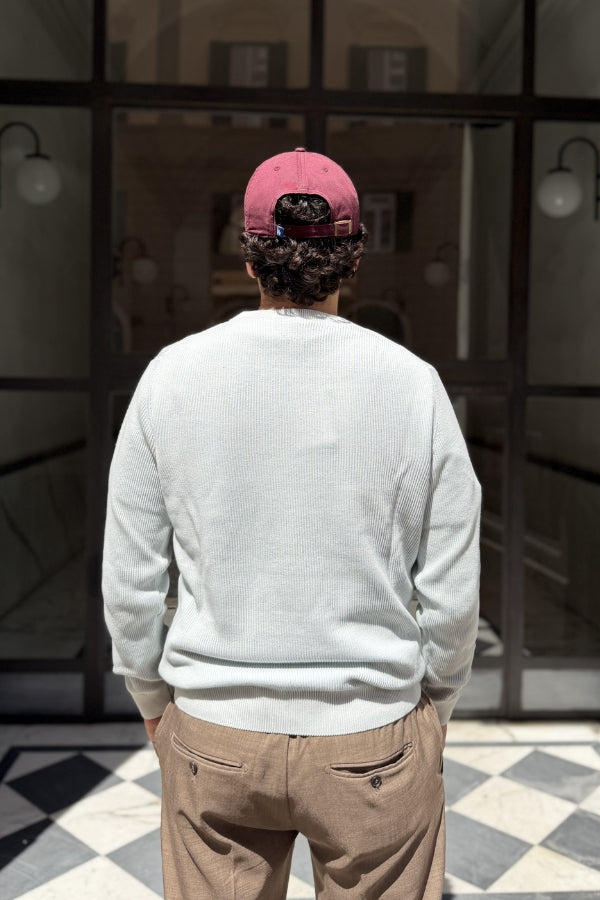 Four Brothers - Maglione a Costa Inglese Bianco