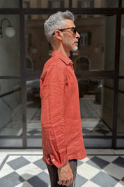 Four Brothers - Camicia Puro Lino Coccio