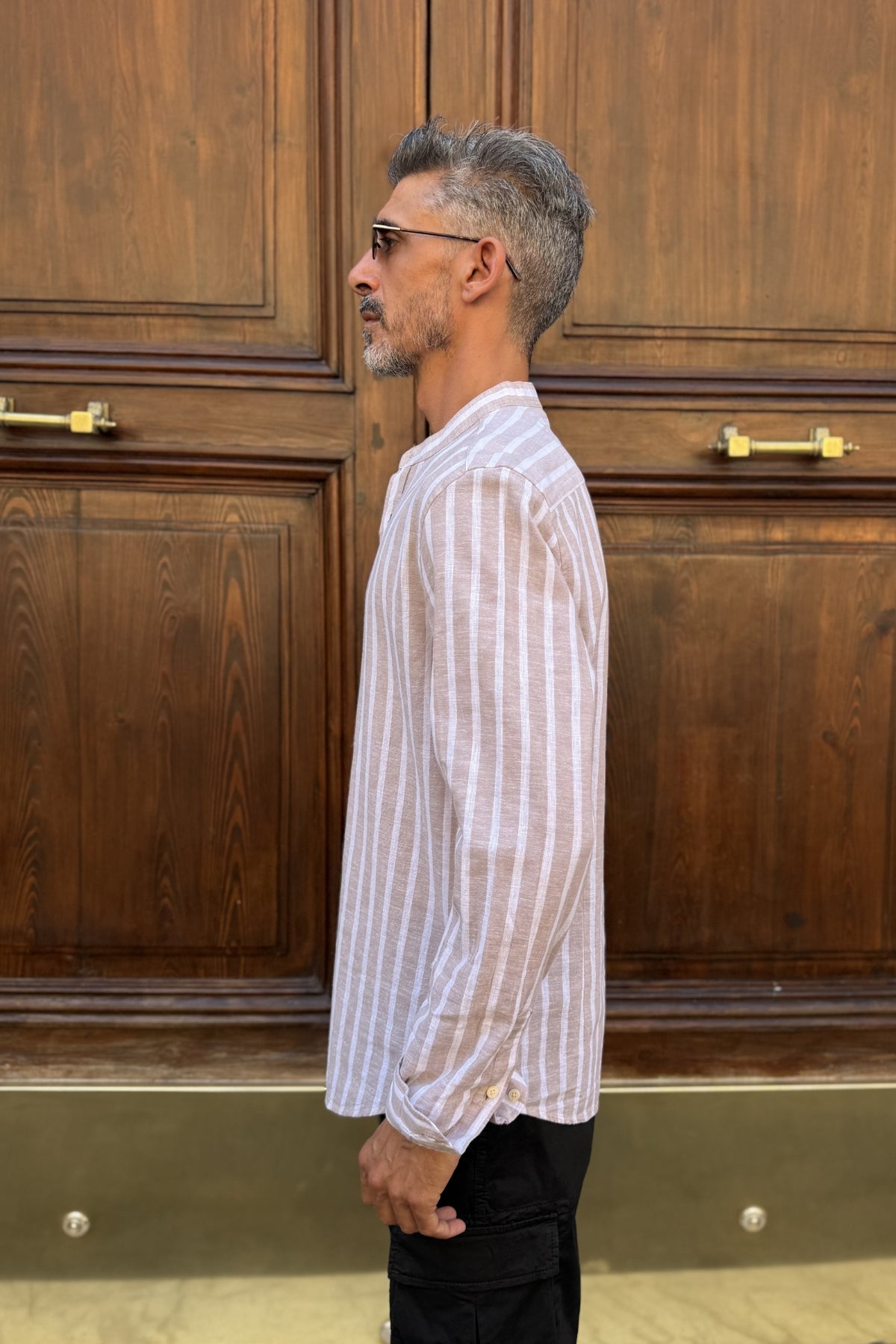 Four Brothers - Camicia Riga Coreana