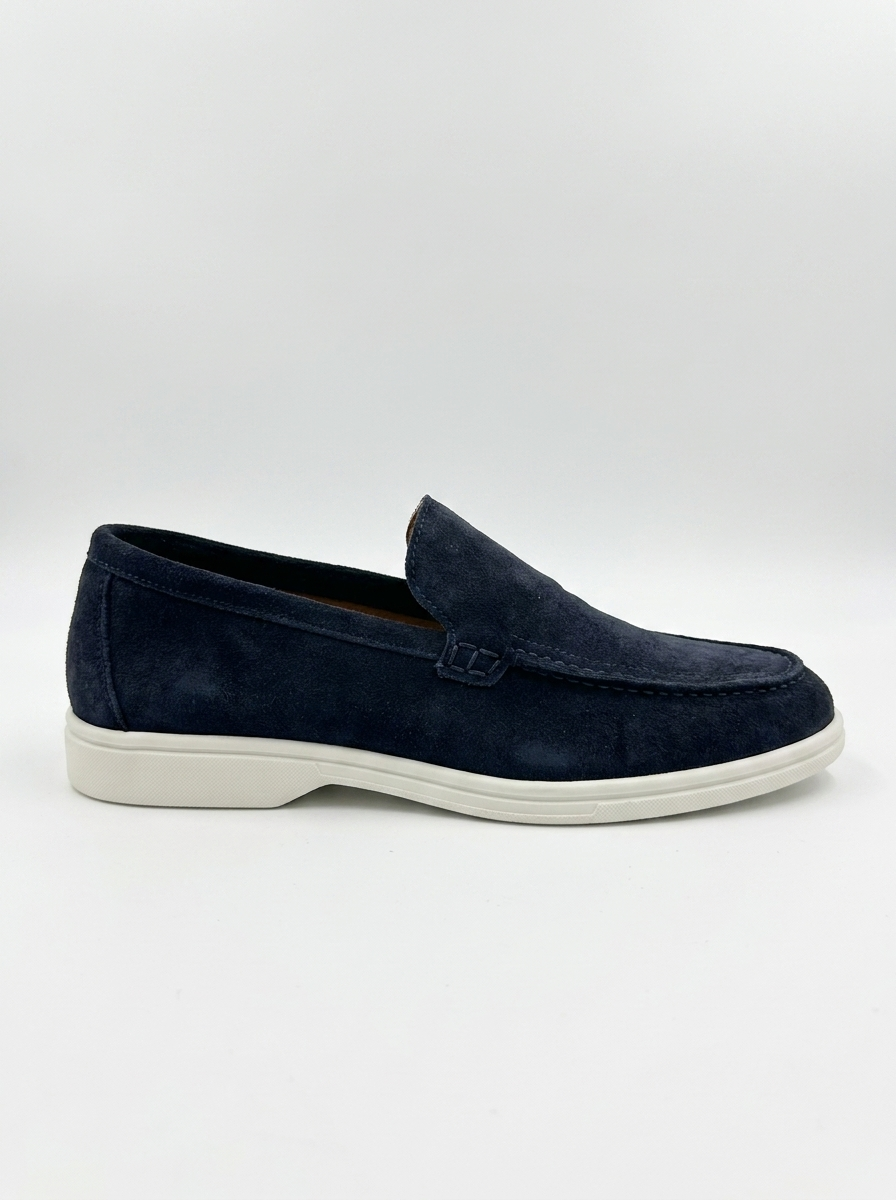 Four Brothers – Mocassino Vera Pelle Blu
