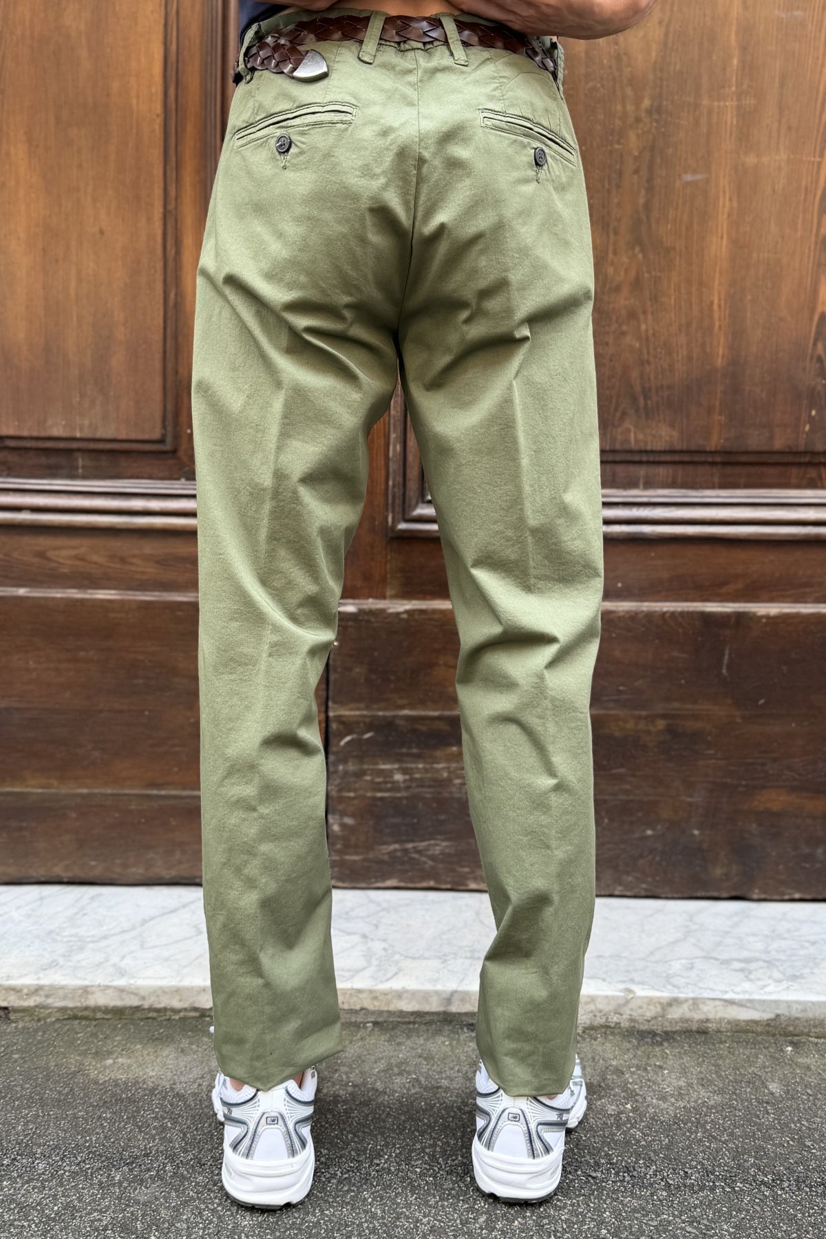 Four Brothers - Pantalone Chino Verde Militare