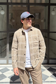Only & Sons - Overshirt a Quadri Beige