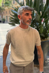 Four Brothers- T-shirt Misto Lino Beige