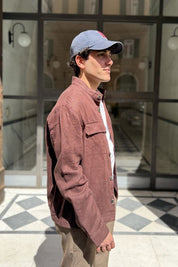 Seinse - Giubbino in Lino Marrone