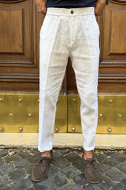 Four Brothers - Pantalaccio Lino Bianco