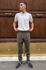 Four Brothers - Pantalaccio Lino Marrone