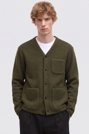 Anerkjendt- Overshirt Sigurd Lana Cotta Forest Night
