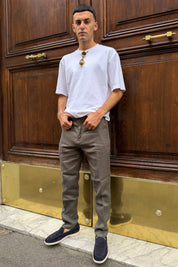 Four Brothers - Pantalaccio Lino Verde Militare