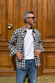 Only & Sons - Overshirt Quadri Nero