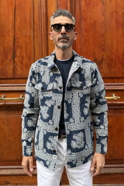 Anerkjendt - Giacca Paisley Blu