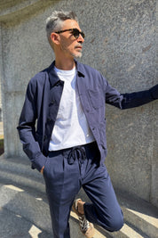 Seinse - Overshirt Jersey Blu