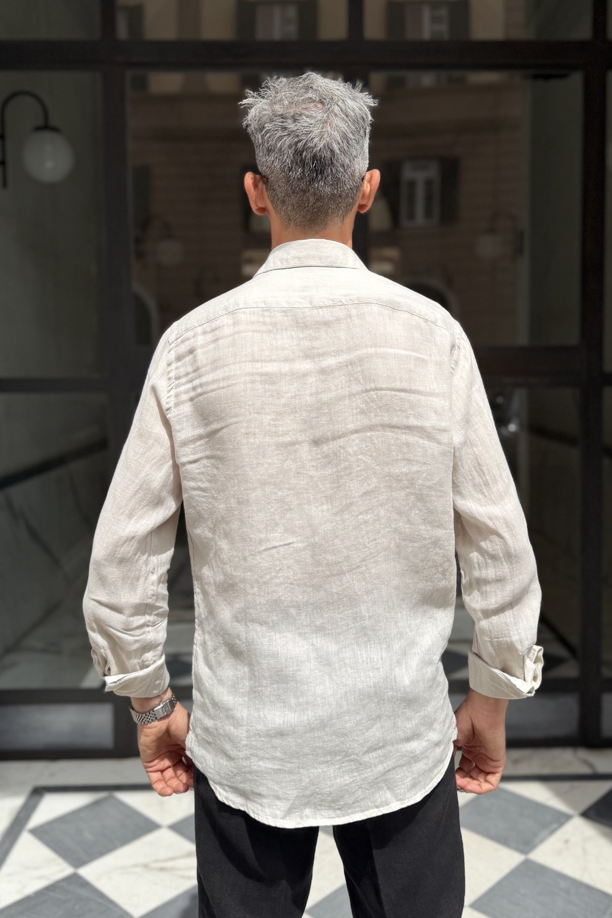 Four Brothers - Camicia Puro Lino Corda