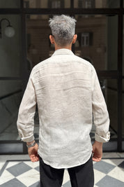 Four Brothers - Camicia Puro Lino Corda