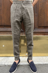 Four Brothers - Pantalaccio Lino Marrone
