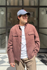 Seinse - Giubbino in Lino Marrone