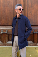 Four Brothers - Trench Impermeabile Blu