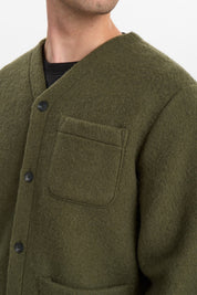 Anerkjendt- Overshirt Sigurd Lana Cotta Forest Night