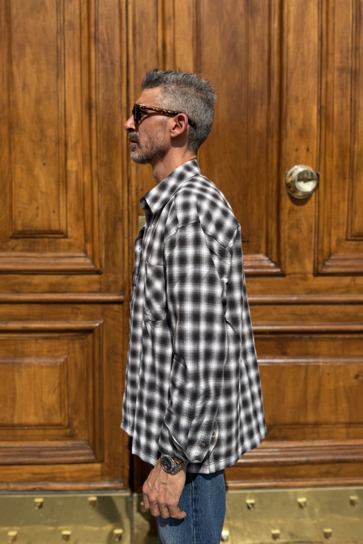 Only & Sons - Overshirt Quadri Nero