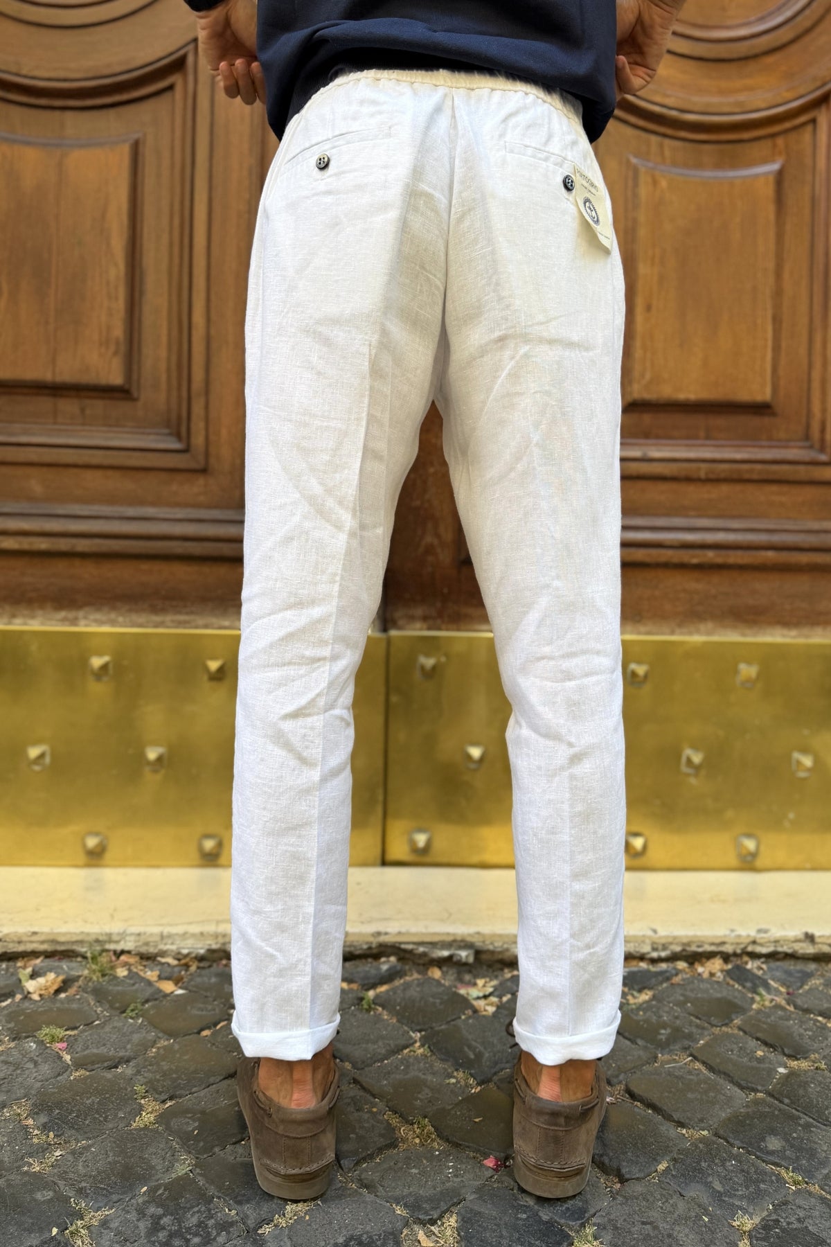 Four Brothers - Pantalaccio Lino Bianco
