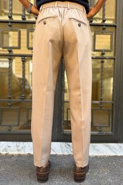 Pantalone Capri Fit Beige - vista posteriore
