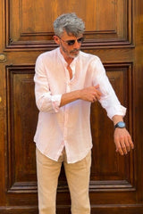 Four Brothers - Camicia Koreana Rosa