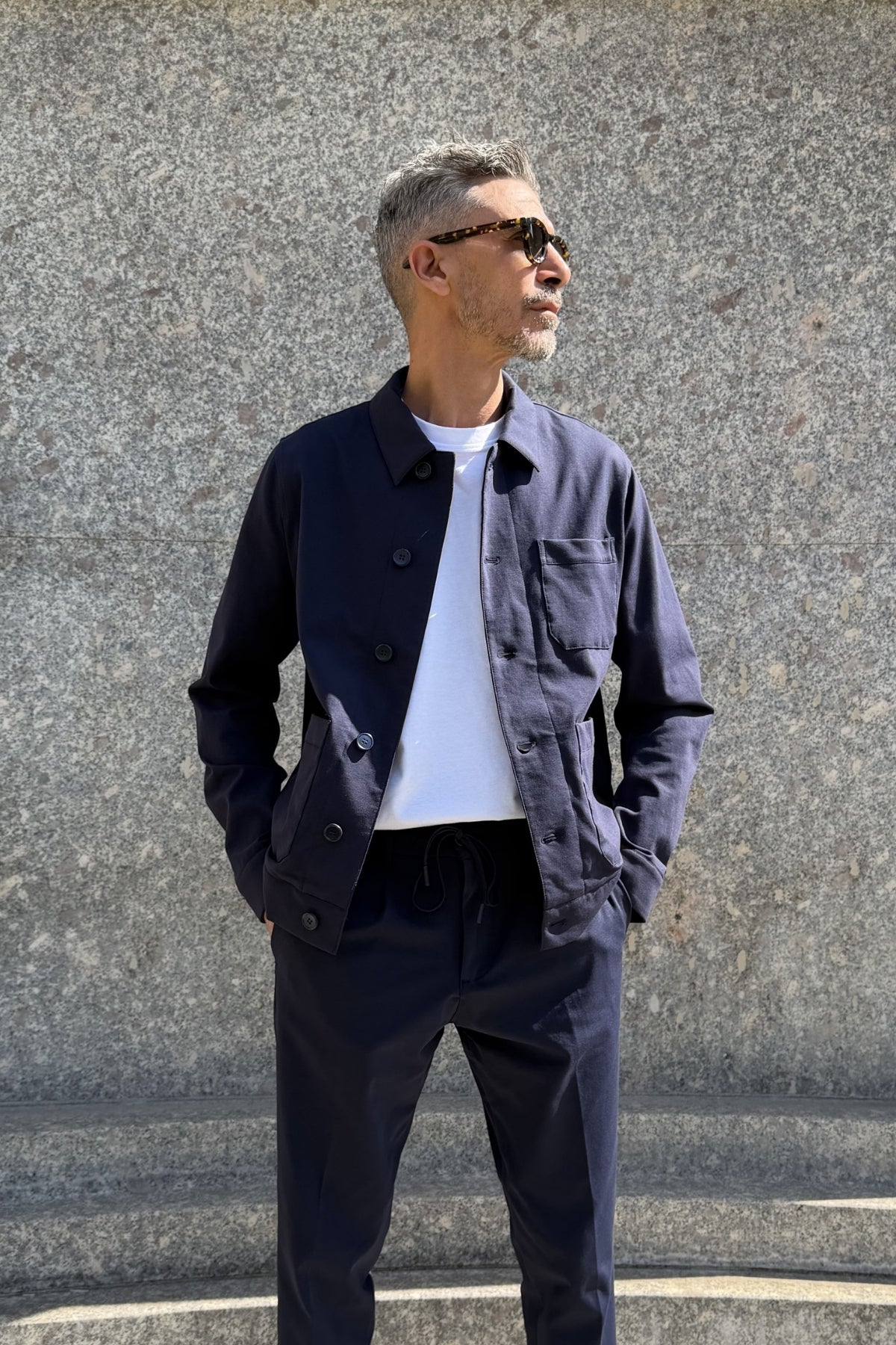 Seinse - Overshirt Jersey Blu