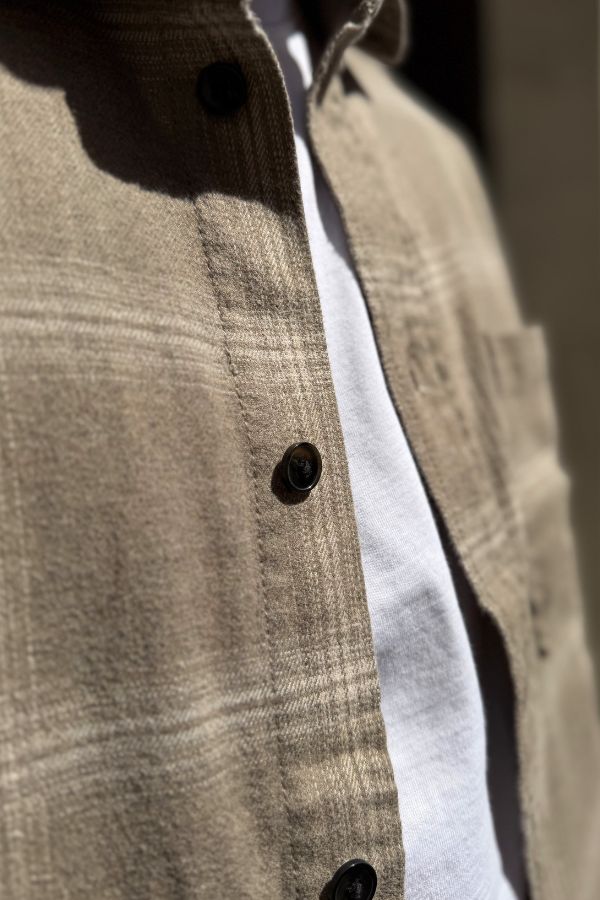 Only & Sons - Overshirt a Quadri Beige