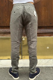 Four Brothers - Pantalaccio Lino Verde Militare