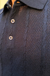 Polo Fantasia Treccia Blu Navy - look completo